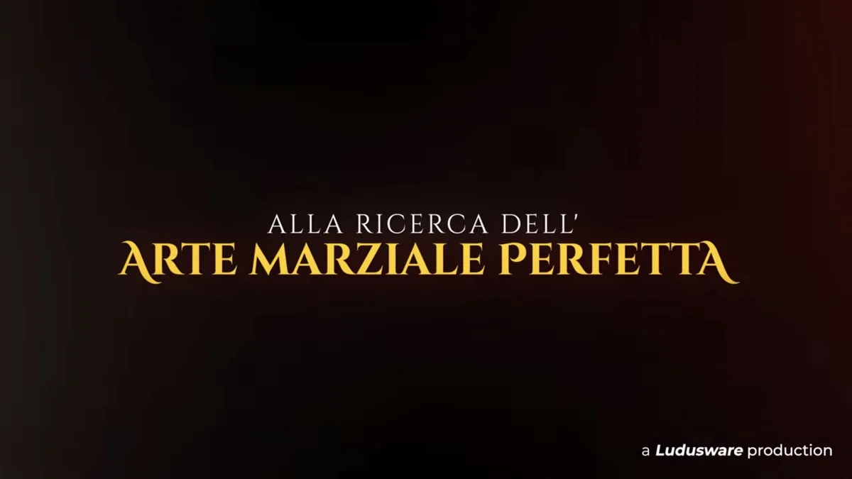Title card of “Alla ricerca dell’arte marziale perfetta” — a Ludusware production with Julio Cesar